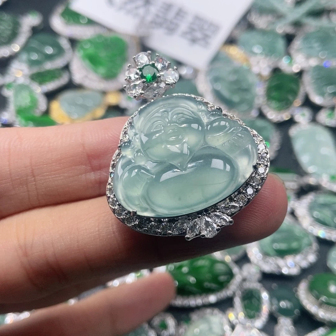 翡翠未镶嵌吊坠(不含链)