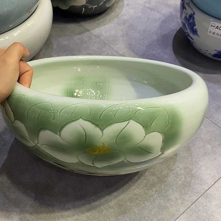 摆件32直径微瑕陶瓷景德镇