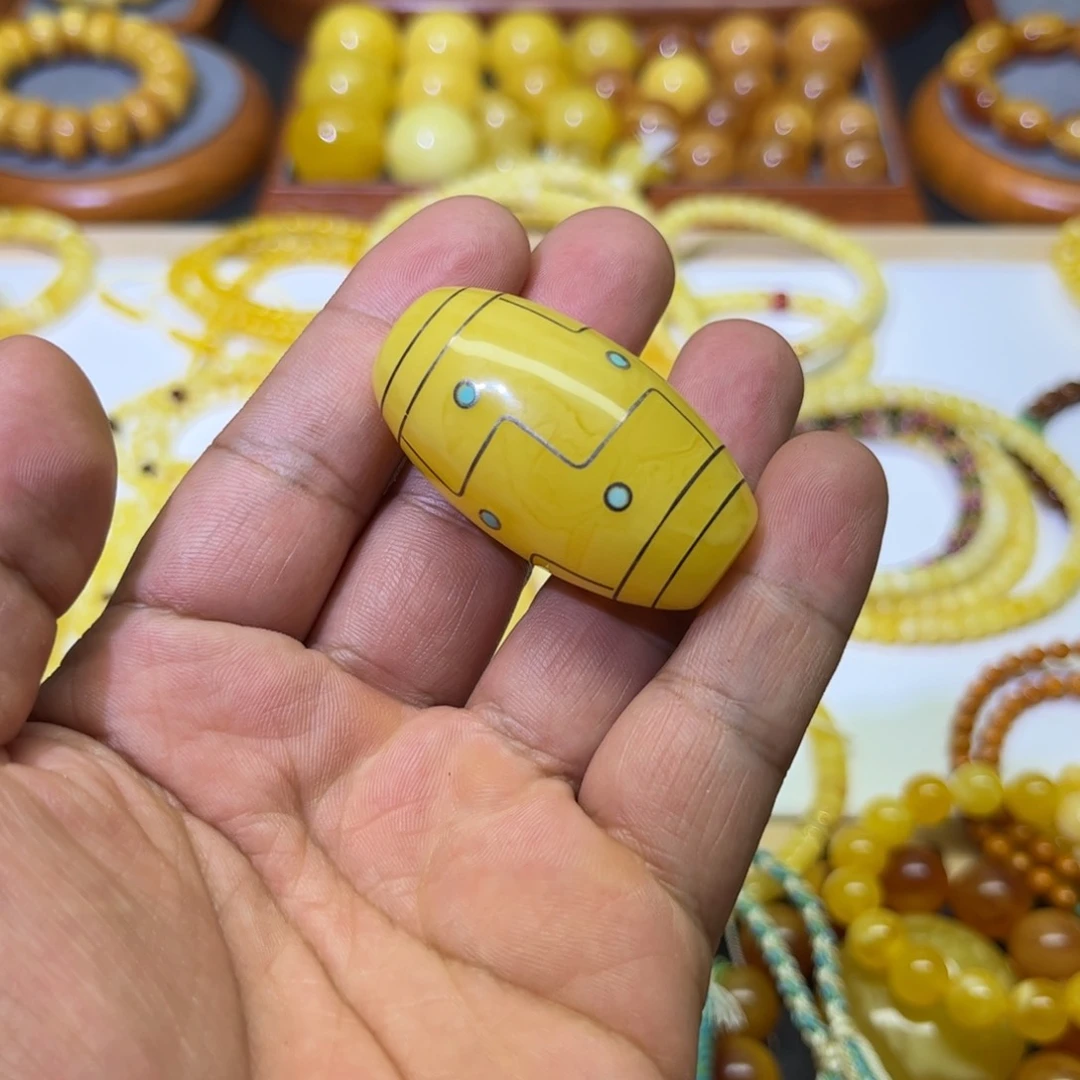 未镶嵌蜜蜡手链假一罚十