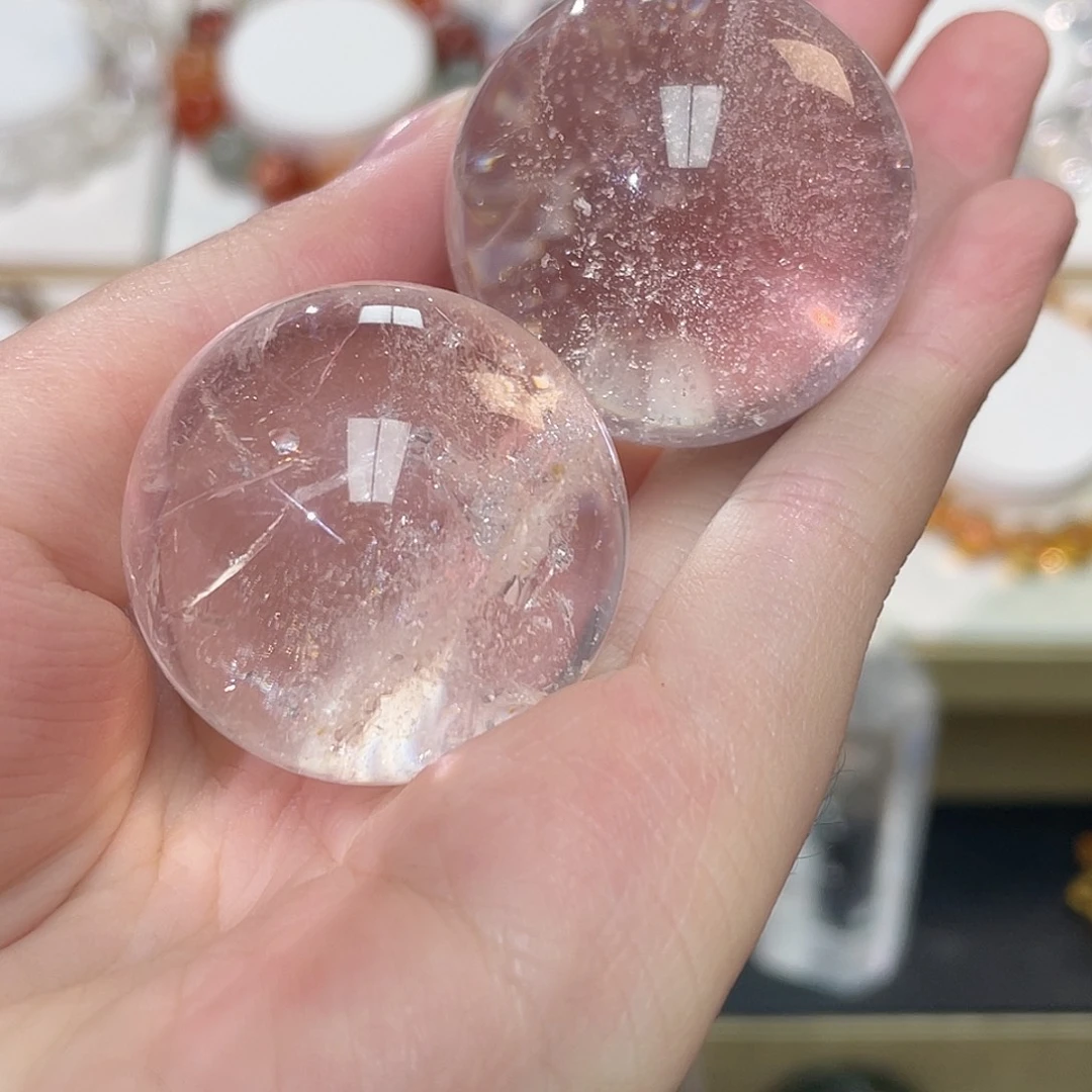 未镶嵌手串水晶喜马拉雅水晶球32-33mm 136号