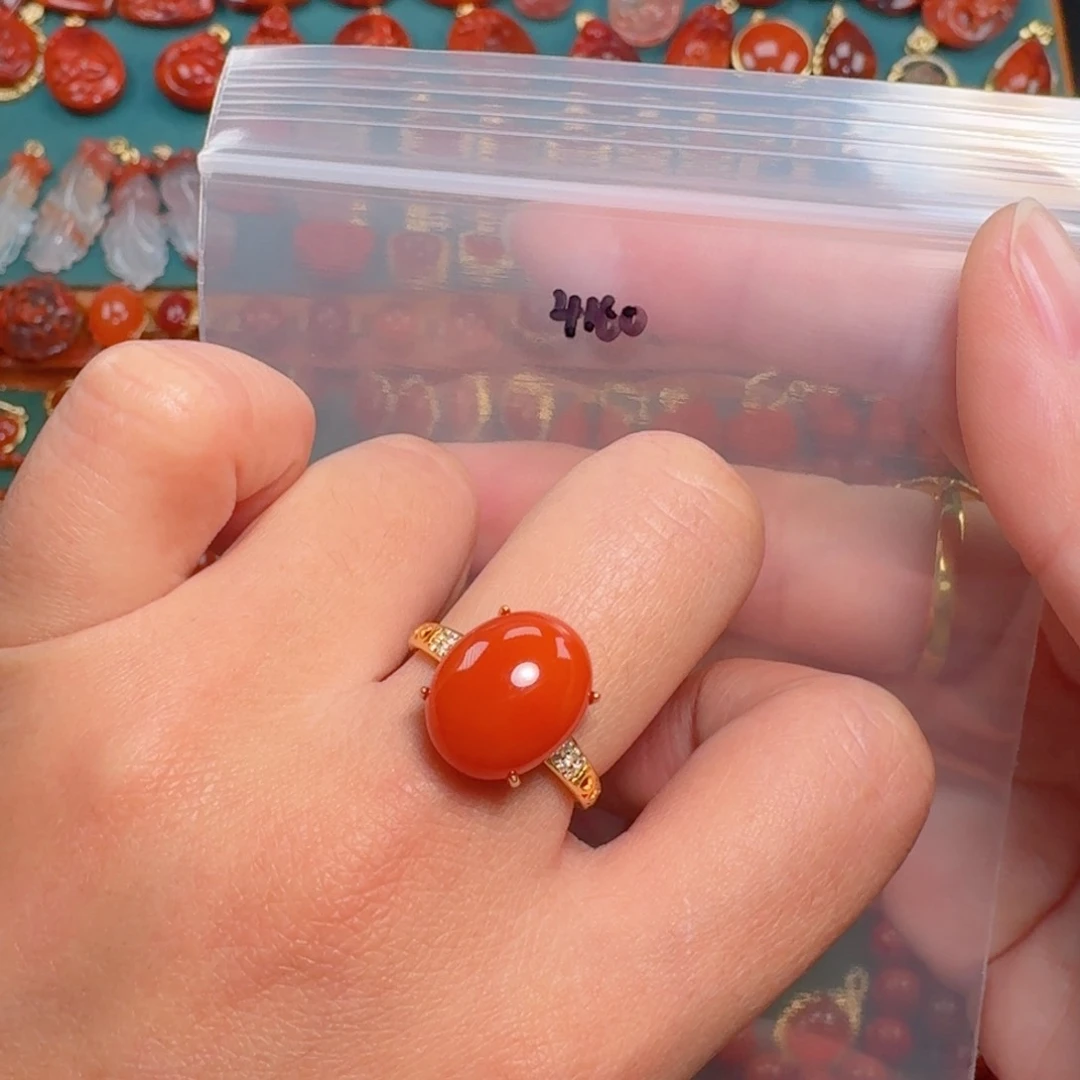 南红玛瑙南红银S925镶嵌