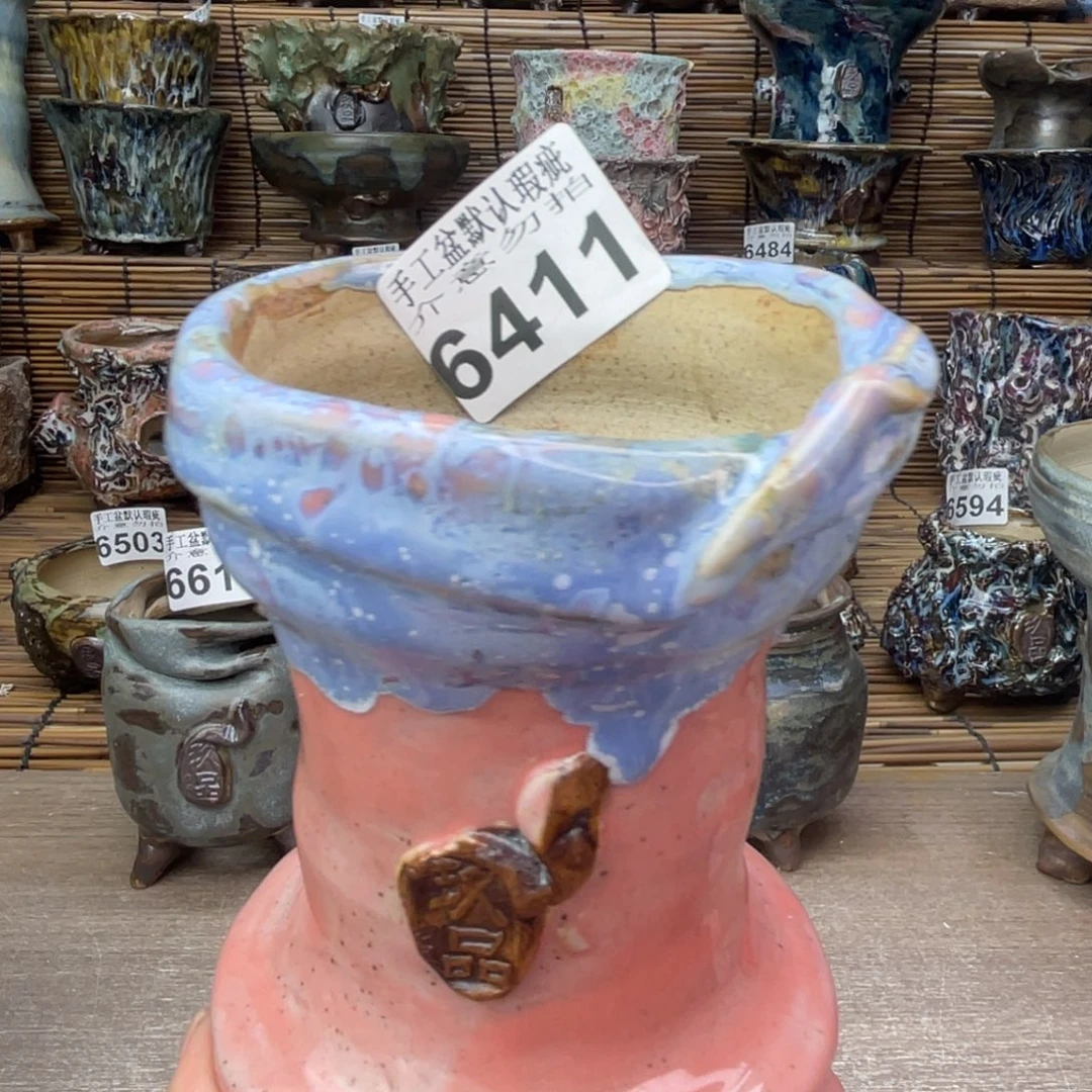 手工花盆默认瑕疵完美者勿拍