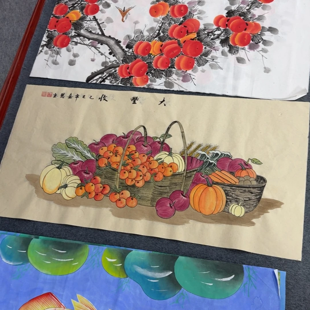 国画三尺尺寸50X100纯手绘作品