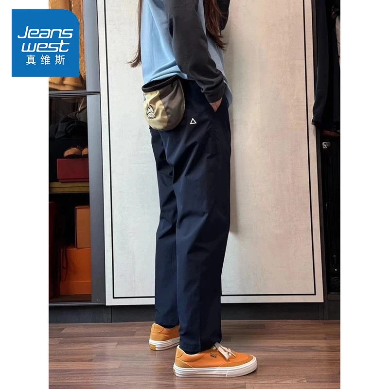 真维斯2025新款爆款机能小三角宽松直筒百搭透气美式工装休闲裤男