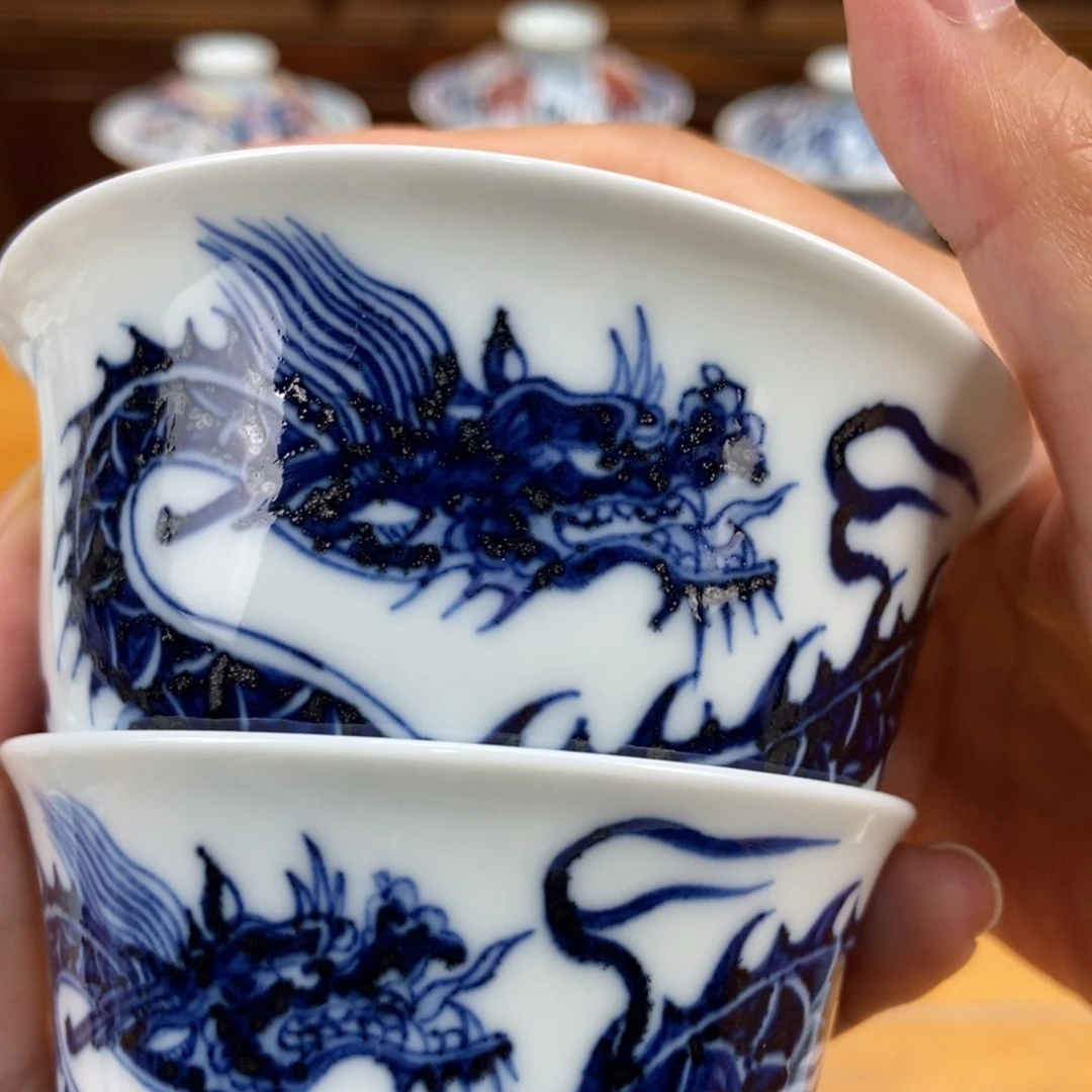 手绘现代茶具非古董
