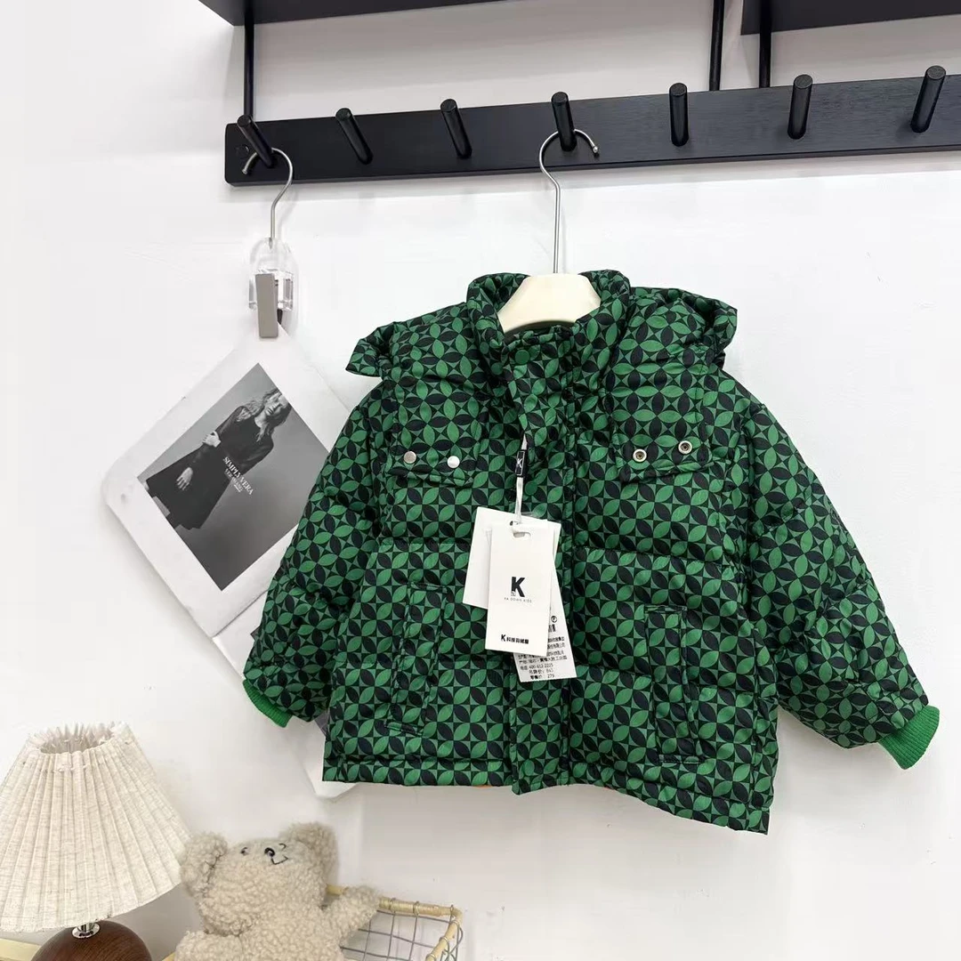 童装羽绒服冬季2025新款儿童装白鸭绒外套-23516