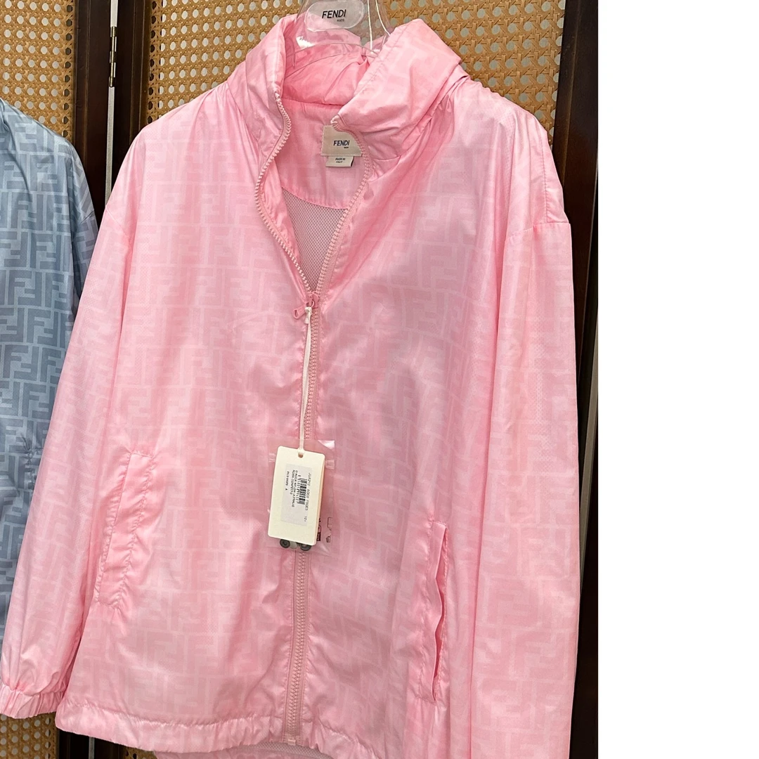 未使用 FENDI/芬迪 防风夹克外套 Logo字母印花休闲长袖