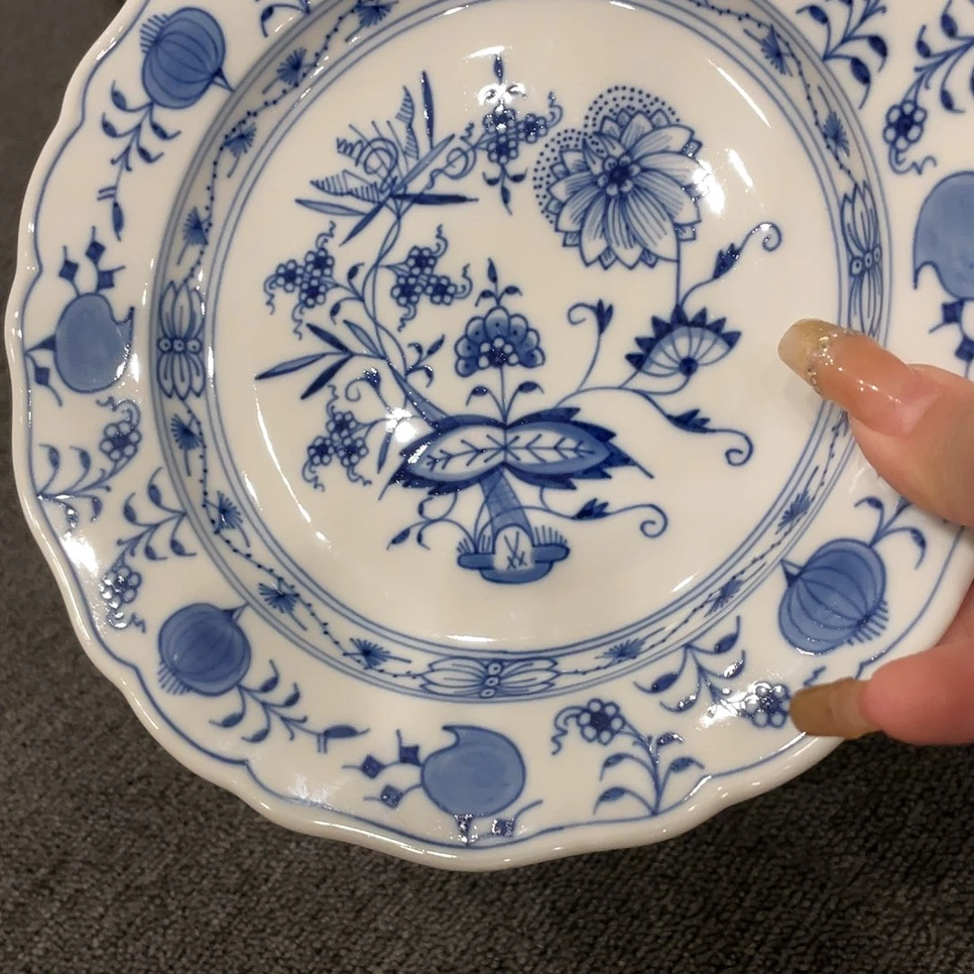 瓷片中古一等蓝洋葱