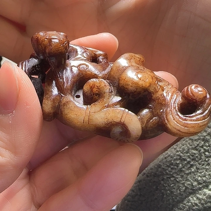 和田玉车挂未镶嵌