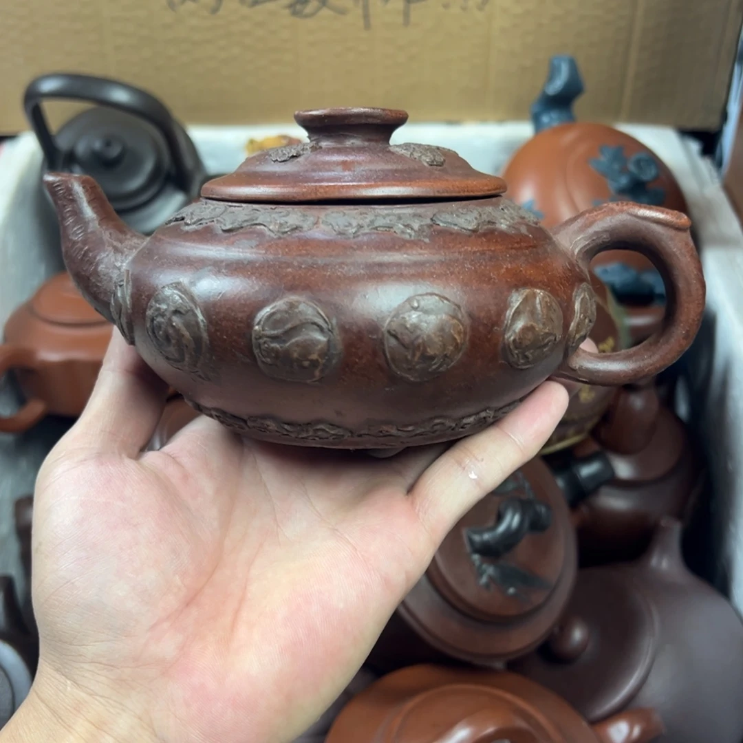 茶壶紫砂宜兴原矿紫砂壶450毫升容量
