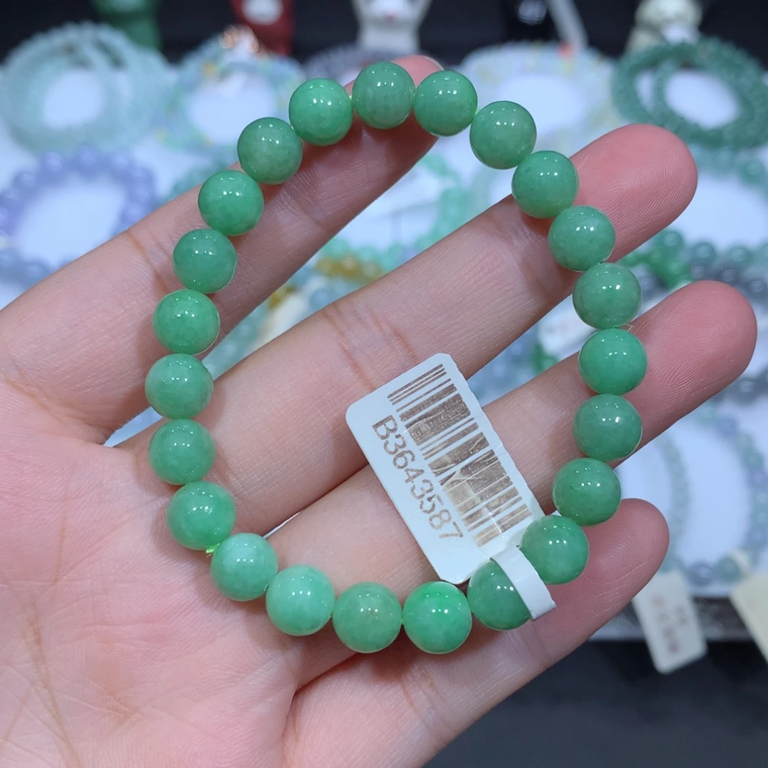 翡翠未镶嵌手串天然