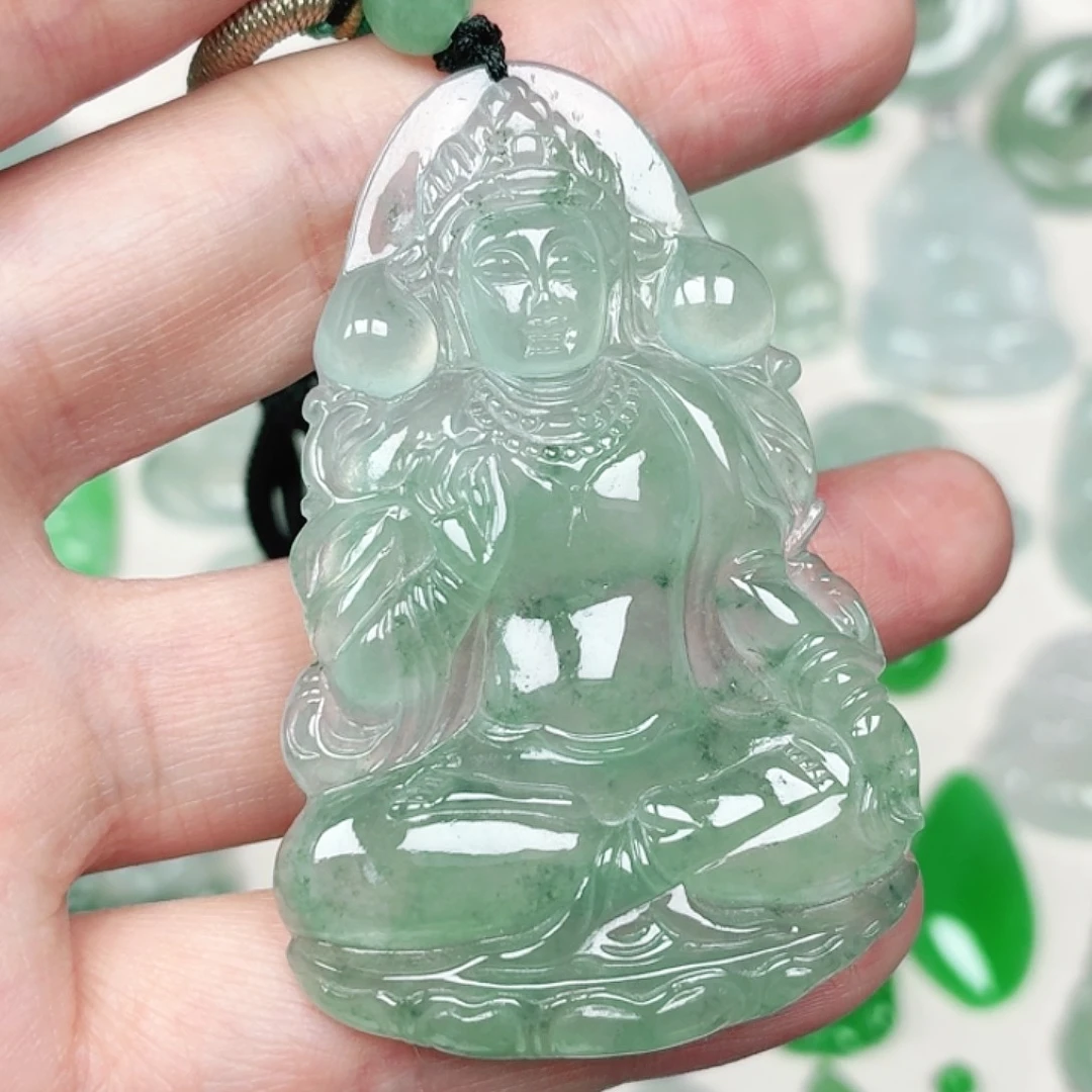 翡翠未镶嵌颈饰缅甸天然A货翡翠