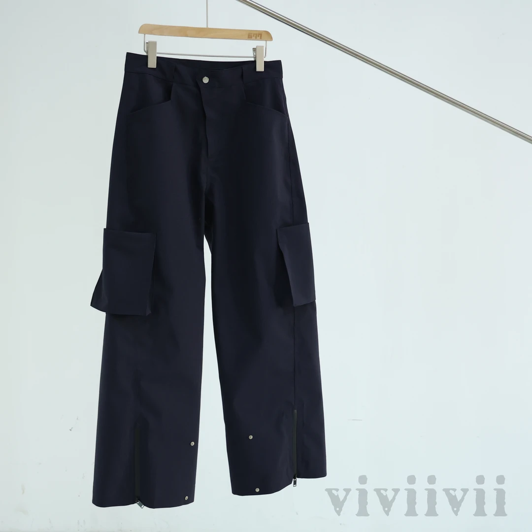 viviivii进口时装面料复合工艺压胶冲锋裤