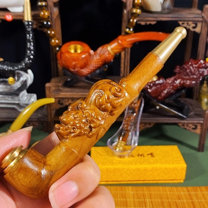 高端定制金丝楠烟嘴