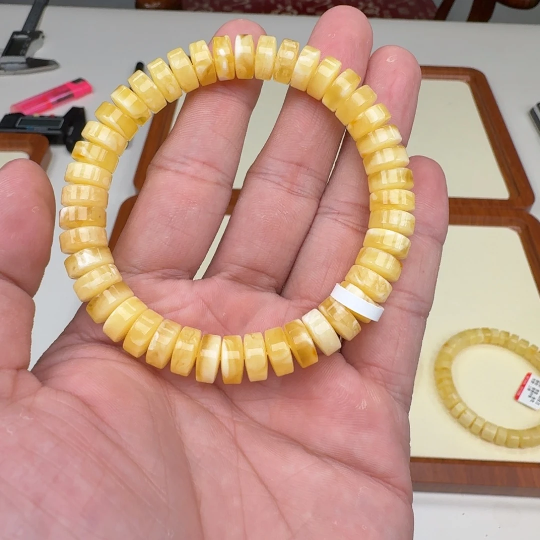 琥珀未镶嵌手链蜜蜡手串