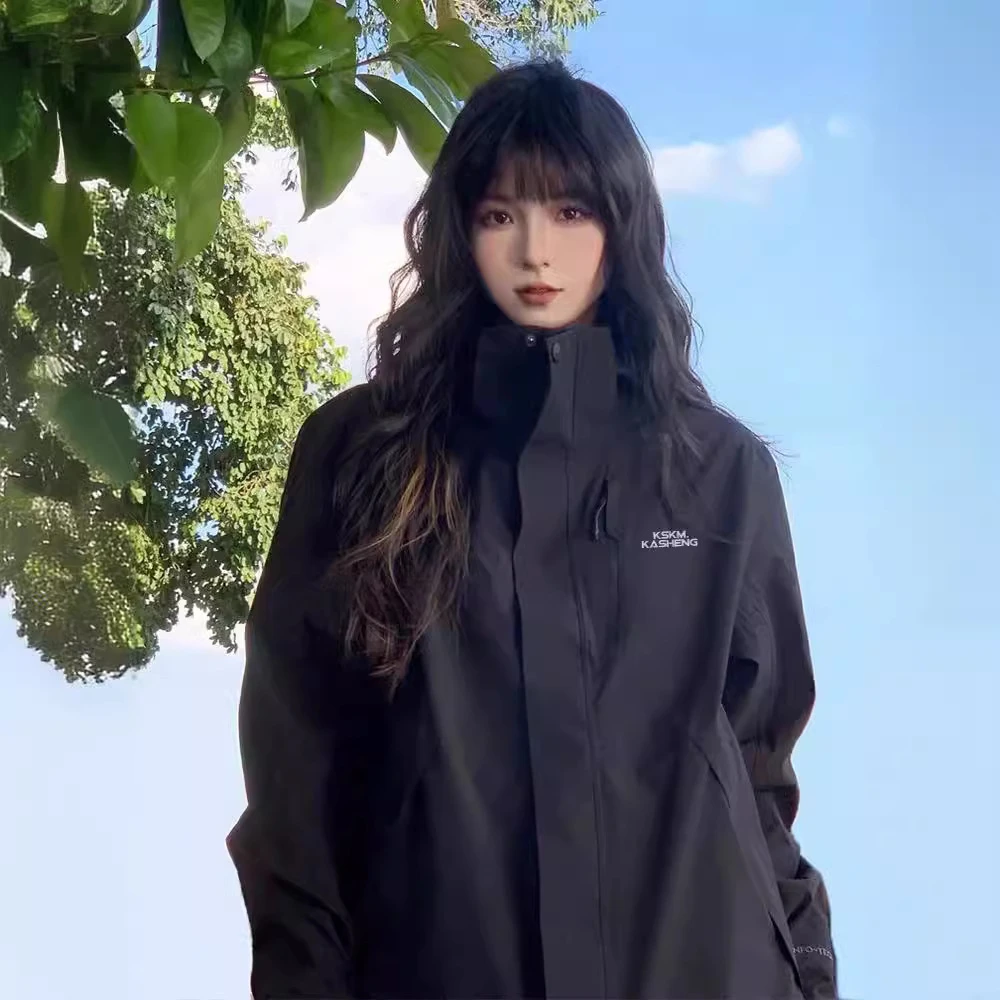 常规秋季短外套长袖秋冬运动女款冬季宽松型基本软壳加绒女