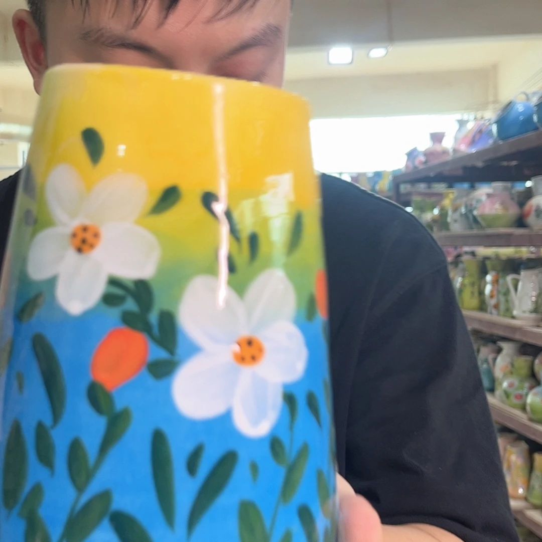 陶瓷手工手绘到手一个25-215