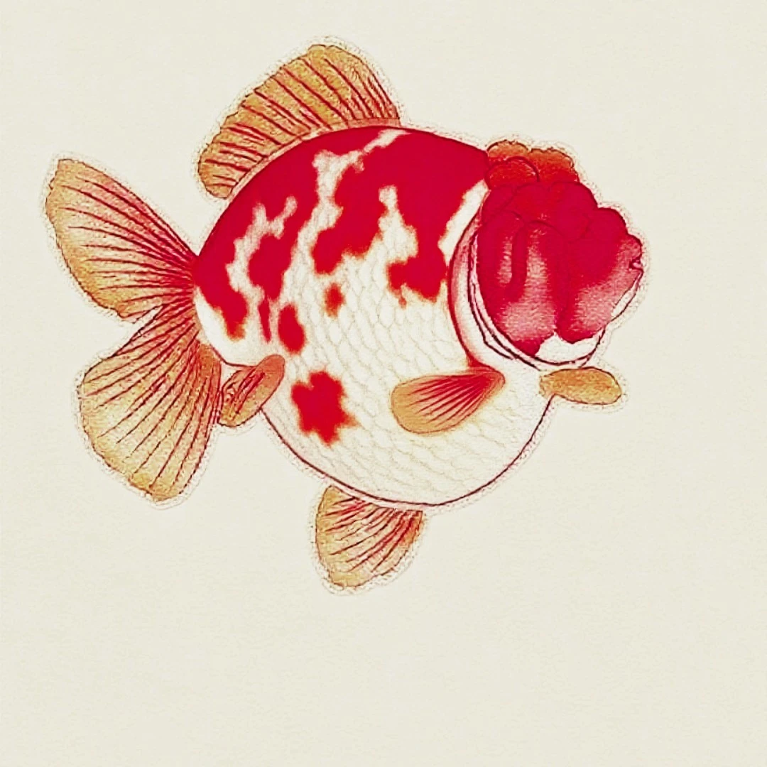 兰寿泰狮,活体金鱼专拍