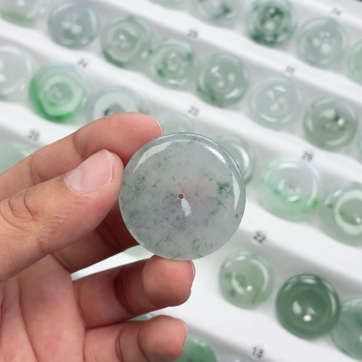 翡翠未镶嵌颈饰缅甸天然A货翡翠38.2-6.3