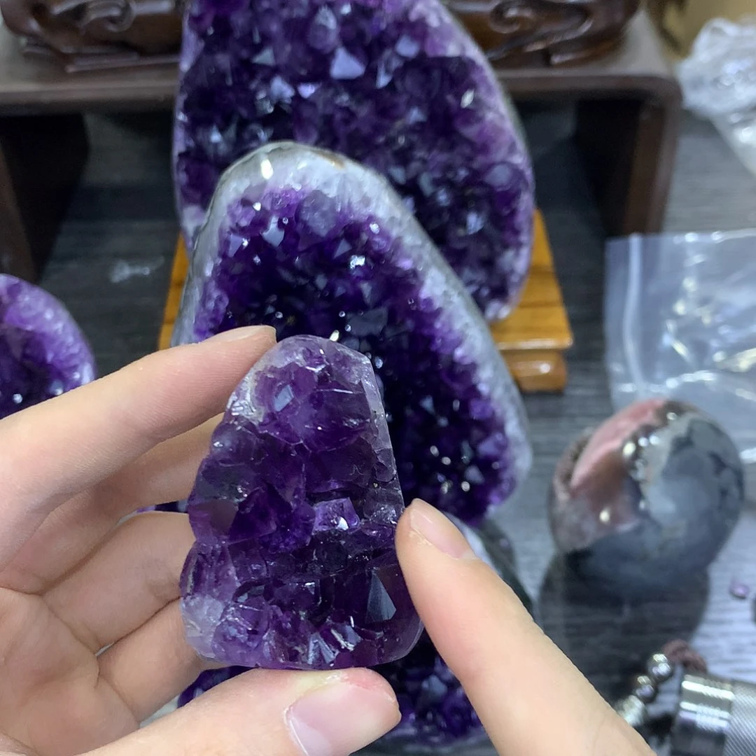 紫晶珠宝半成品未镶嵌213