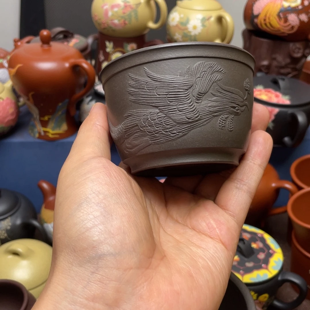 紫砂茶杯紫砂主人杯150cc