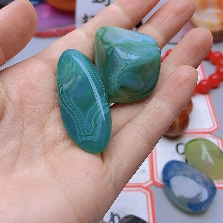 【闪购商品】玛瑙/玉髓珠宝半成品未镶嵌美**霞