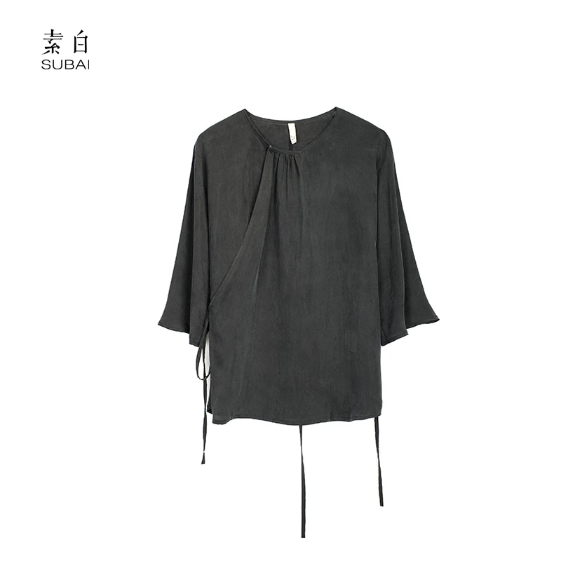 素白【私语】铜氨丝上衣SB2503TM01318