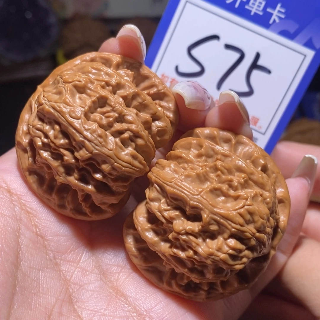 把件文玩核桃44闷白s75