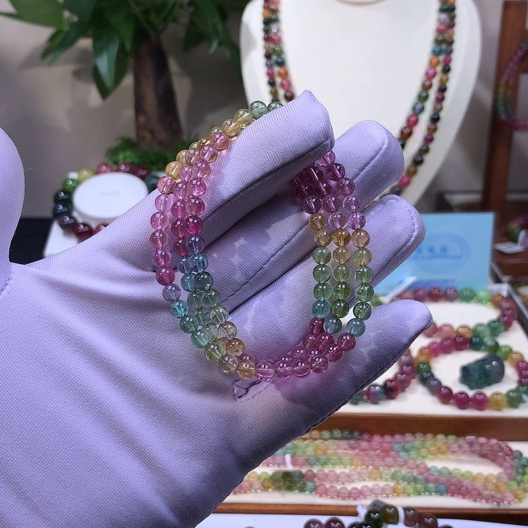 碧玺手串未镶嵌碧玺