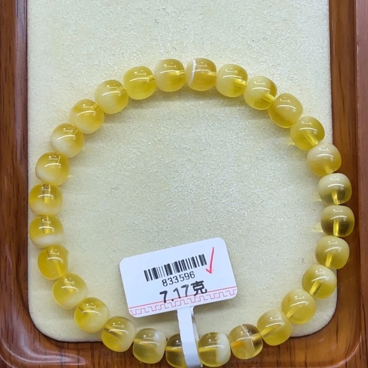 琥珀未镶嵌手链蜜蜡