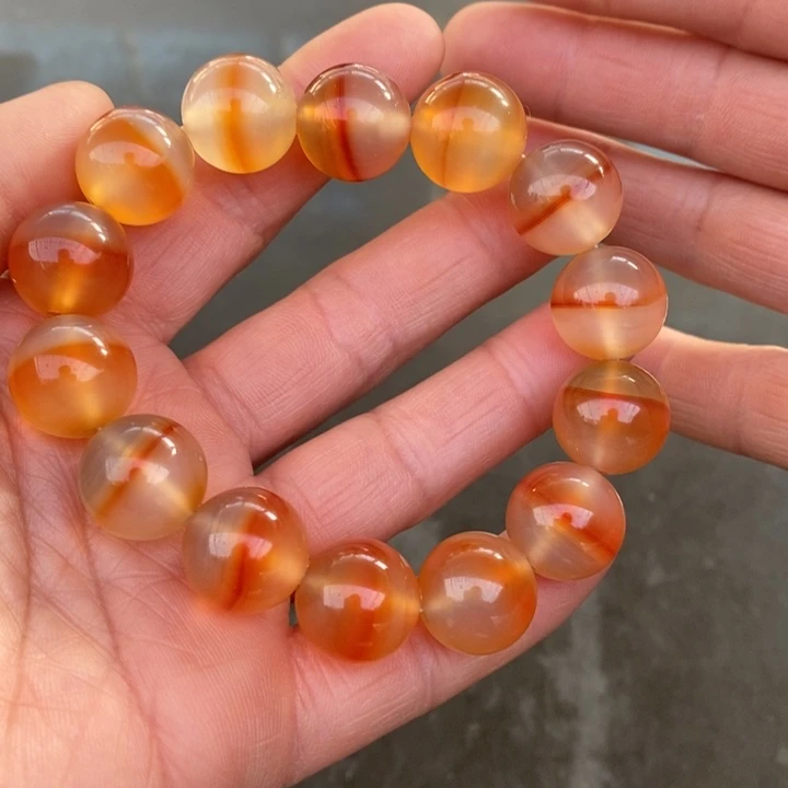 玛瑙/玉髓手串未镶嵌乐*遥