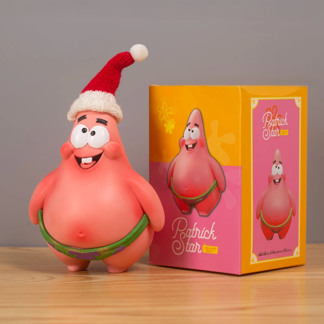 海绵宝宝派大星可爱卡通创意手办玩具公仔摆件圣诞礼物
