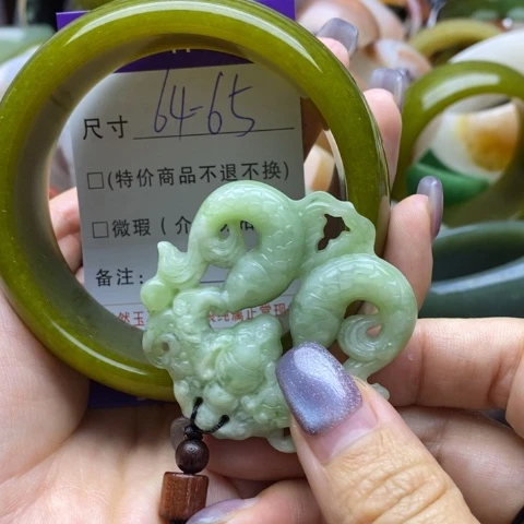 未镶嵌蛇纹石玉手镯