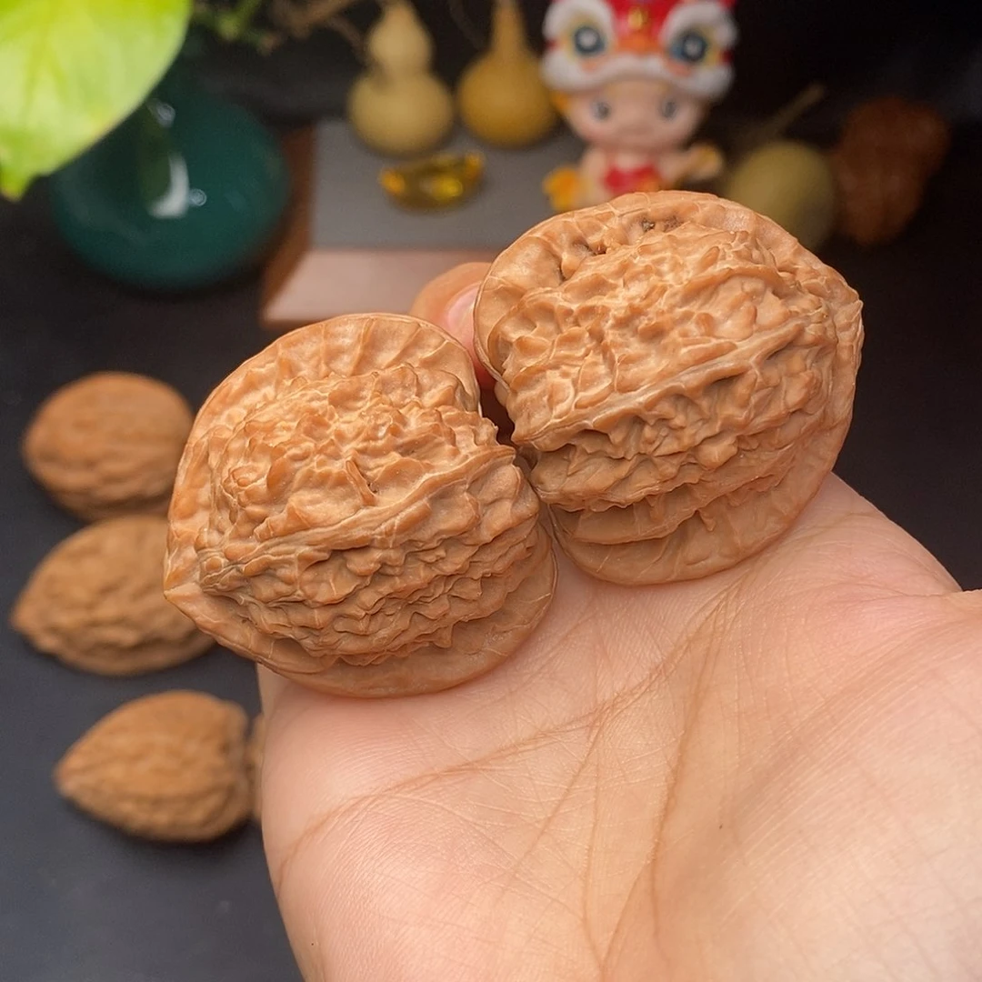 把件文玩核桃三角白全品41