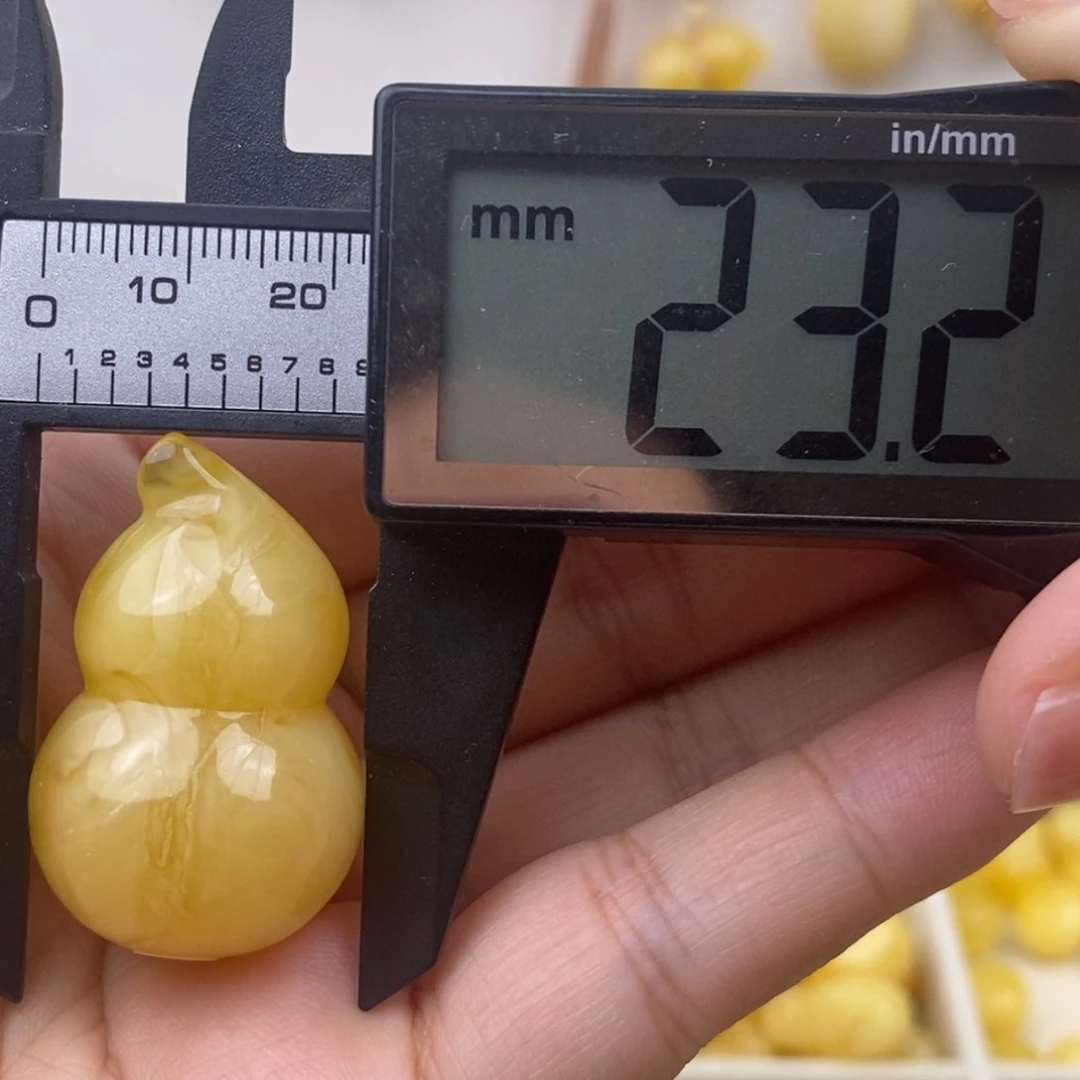 未镶嵌琥珀裸石蜜蜡葫芦