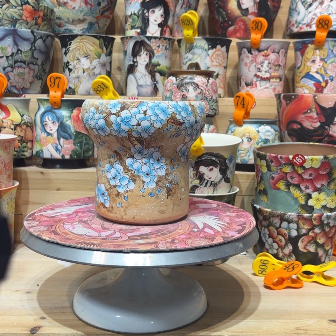 景德镇手绘花盆陶瓷13/15