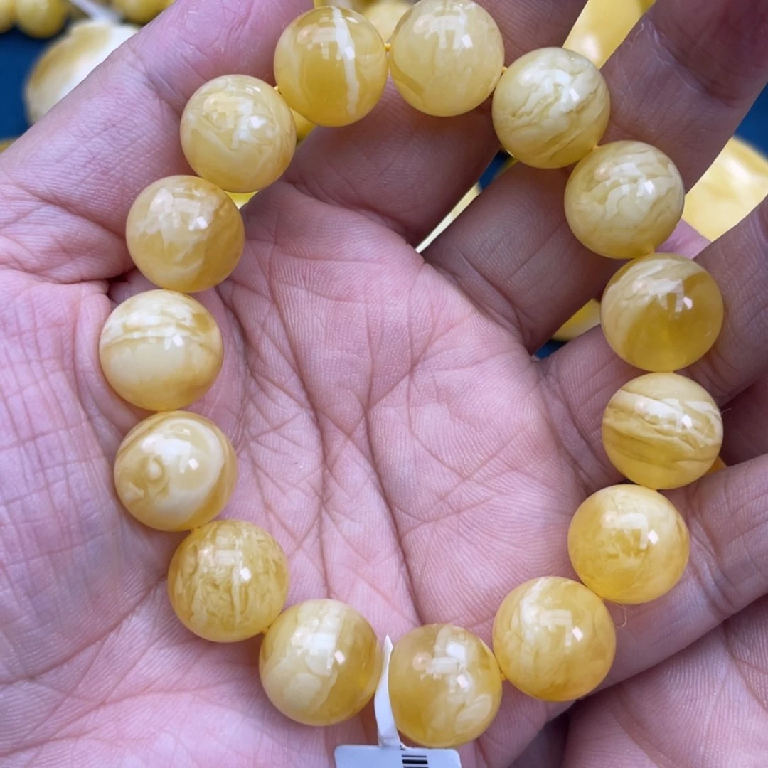 琥珀裸石未镶嵌琥珀蜜蜡13m m