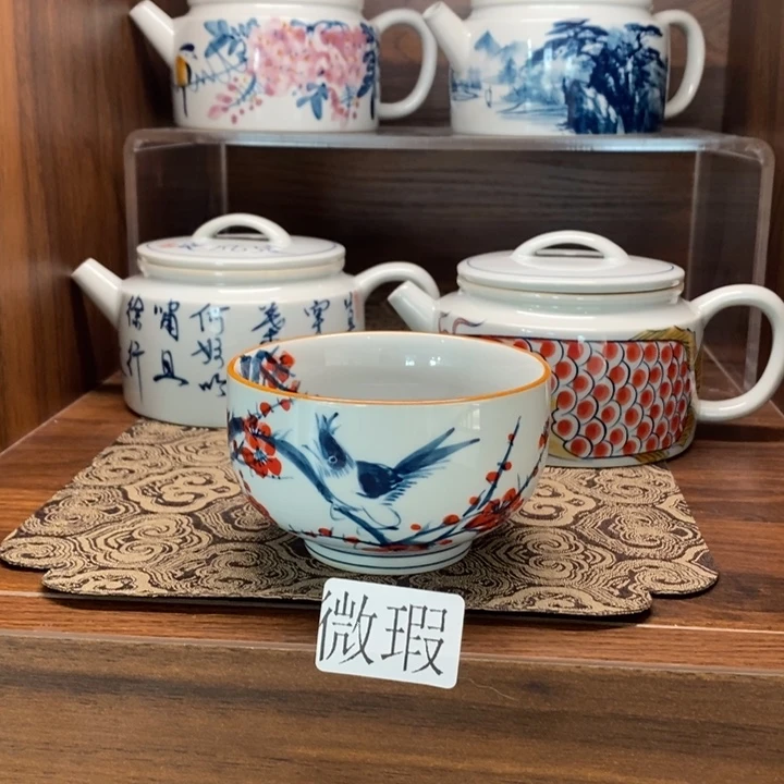 釉下老陶泥手工绘制