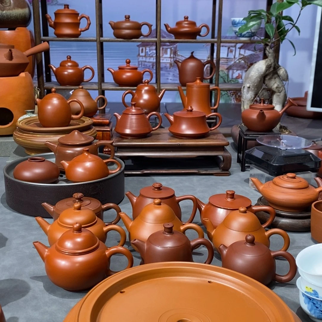@****朱泥茶壶8寸茶盘11558