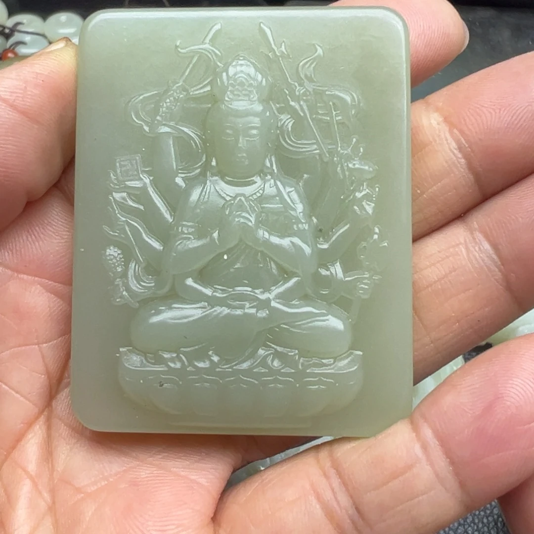 和田玉（糖玉）未镶嵌吊坠(不含链)
