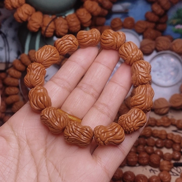 手串文玩核桃龙纹桃核