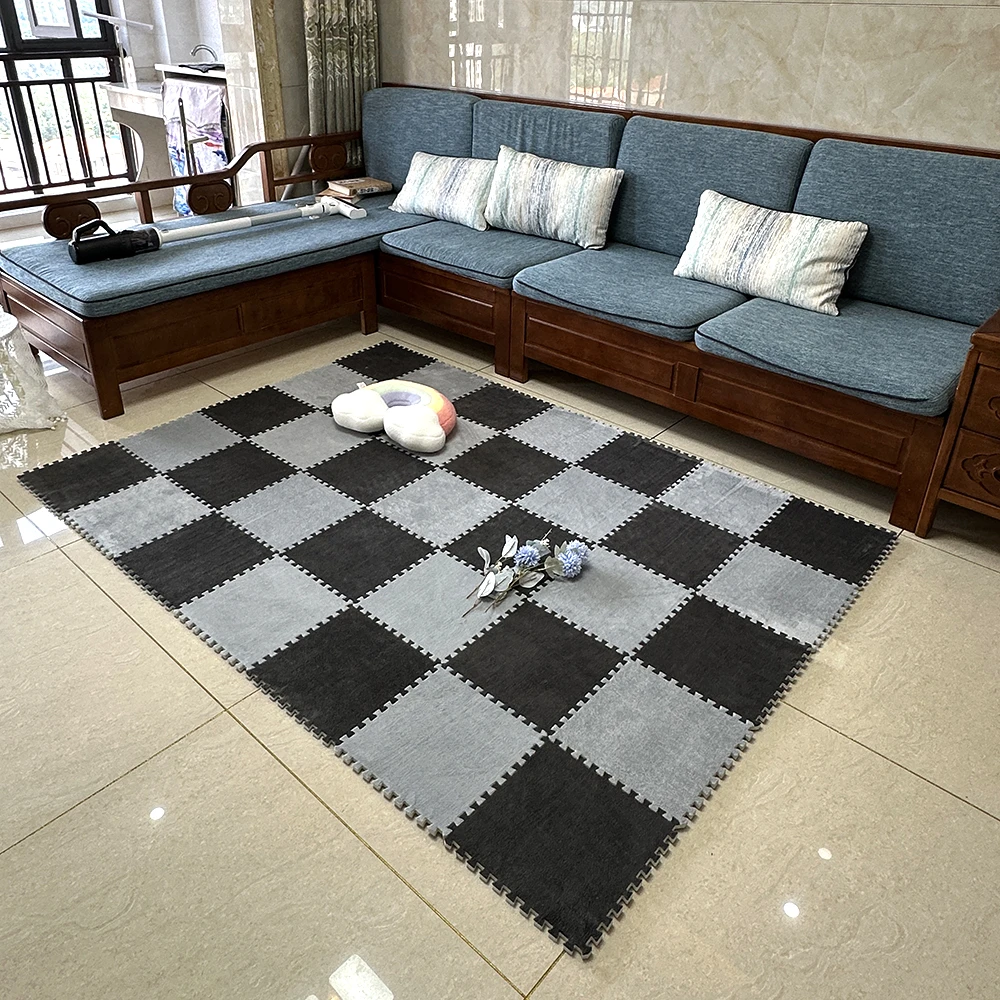 拼接加厚地毯客厅地毯地毯卧室地毯客厅轻奢高级飘窗垫窗台垫地垫