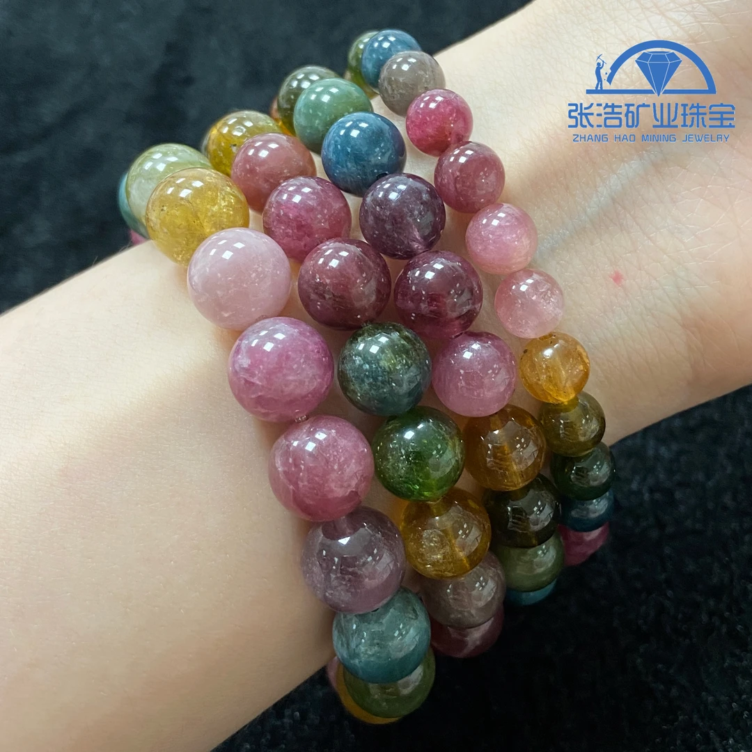 【星浩好物】碧玺手串QT144H286【多样性发一件】7mm~10mm可选