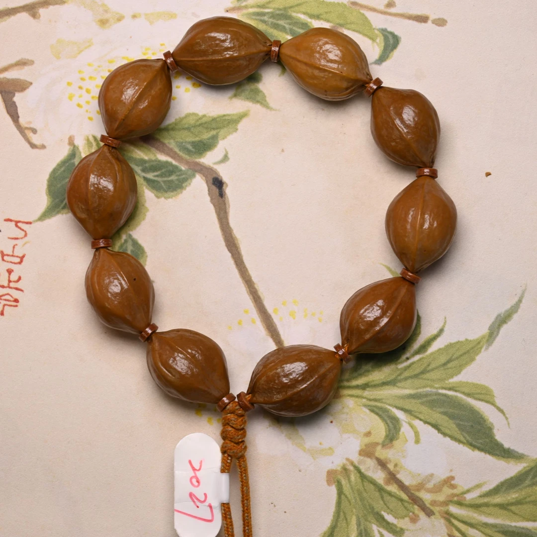 20.27·精挑款·梅林铁核原生态素串橄榄核树主一手货源 780