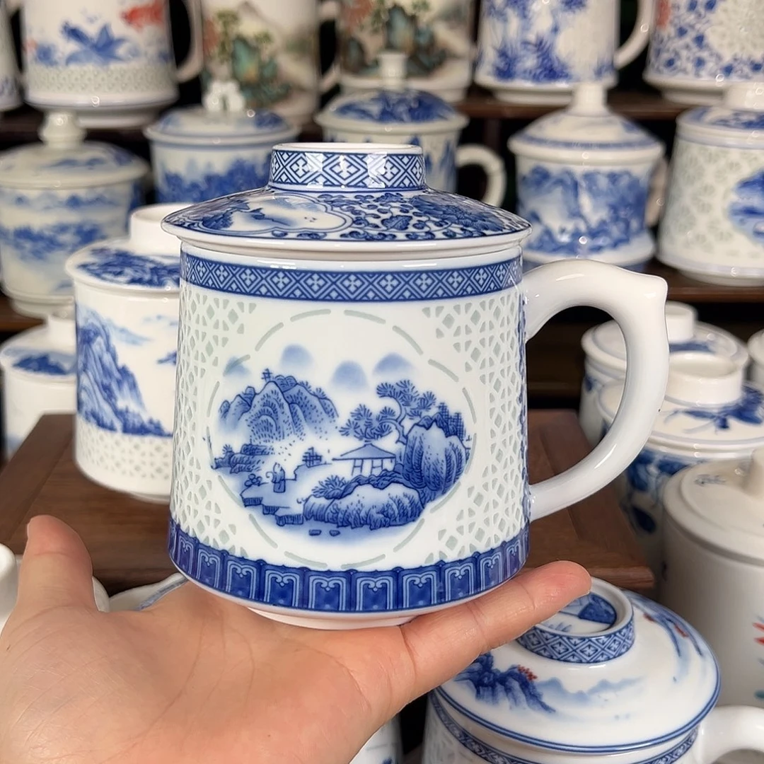 四****景德镇高温陶瓷办公杯家用