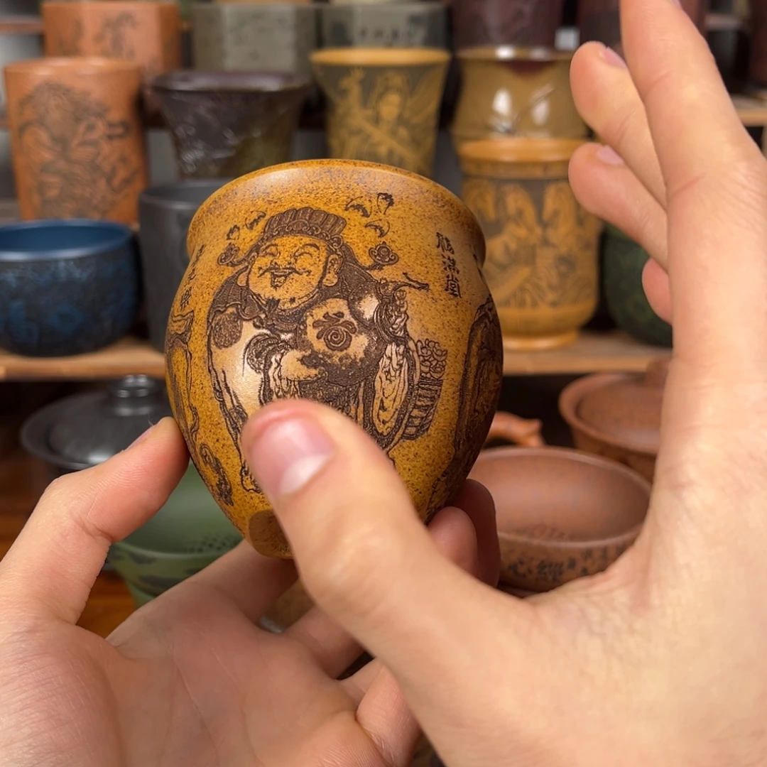 茶杯紫砂宜兴原矿紫砂杯