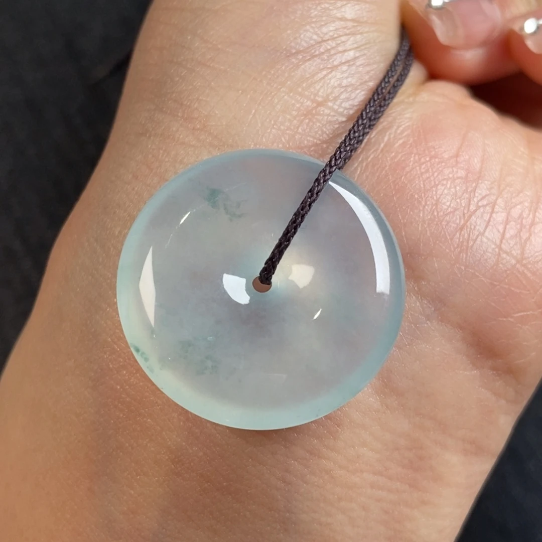 翡翠颈饰未镶嵌26.4-5.8（福利款平安扣）