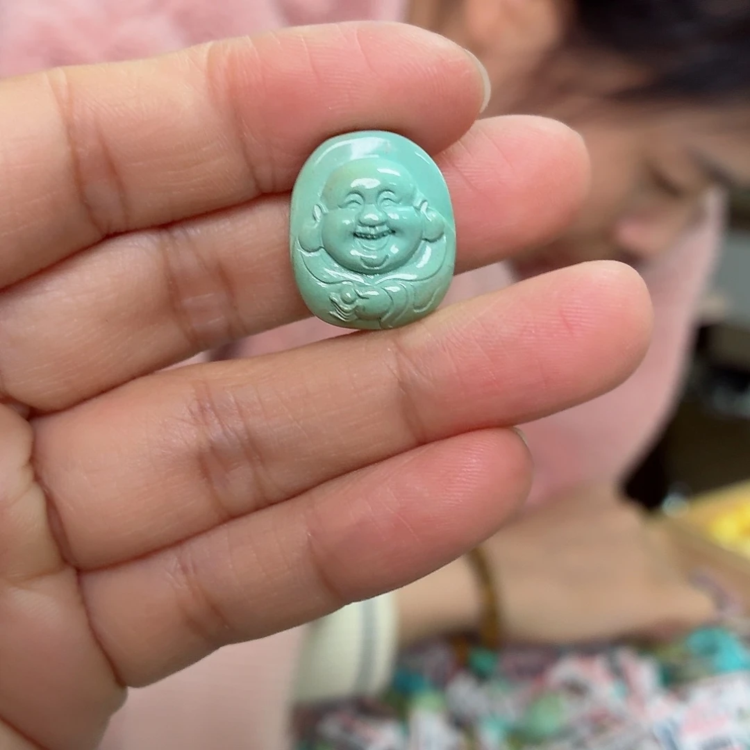 未镶嵌绿松石珠宝奇石