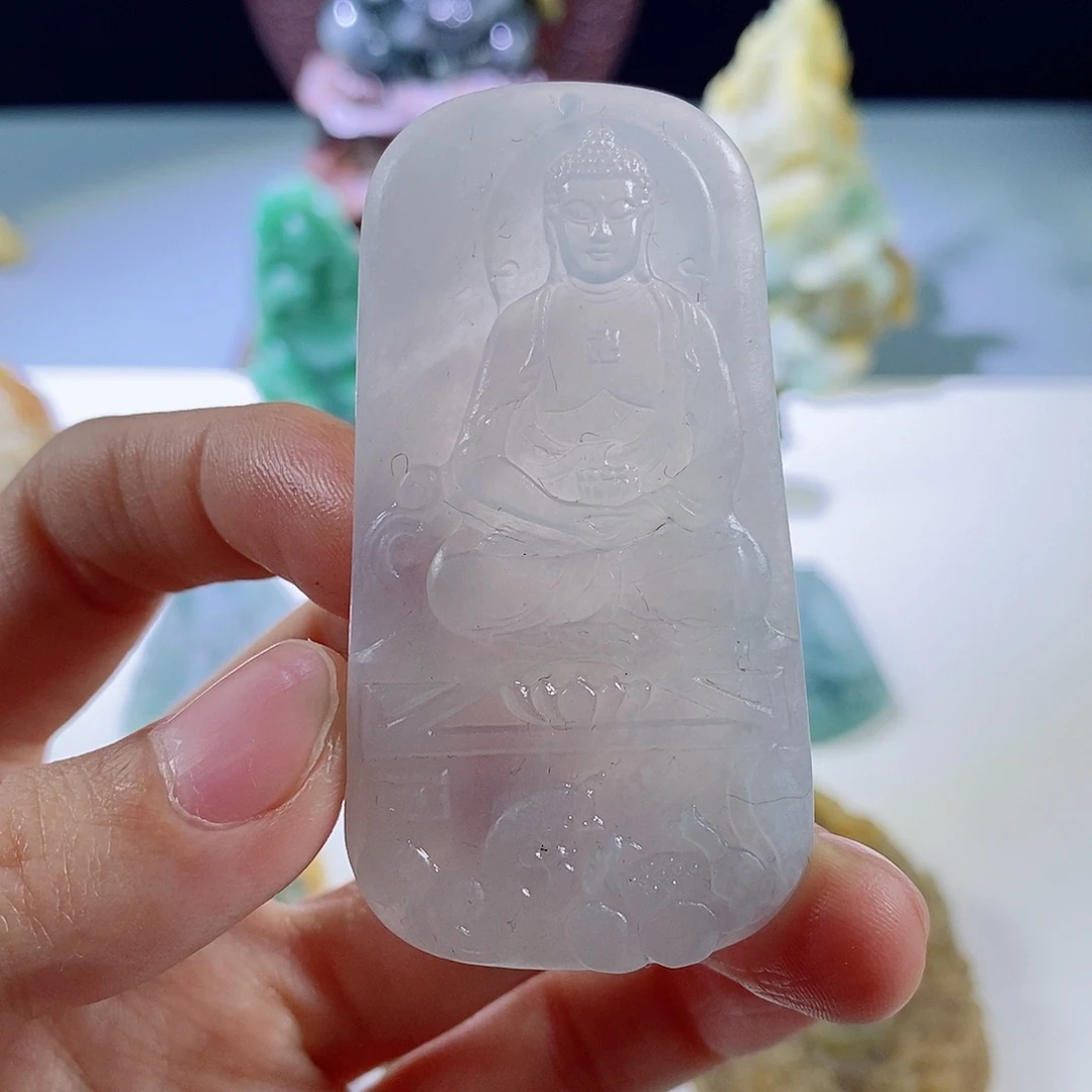 善***缘定制翡翠未镶嵌天然a货翡翠大日