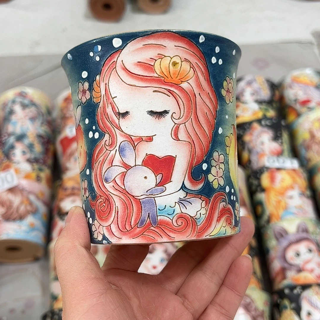 景德镇炫彩手绘口10